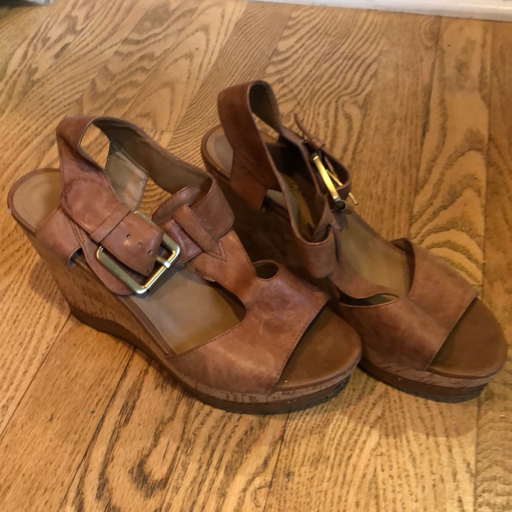 Franco Sarto Leather Wedges